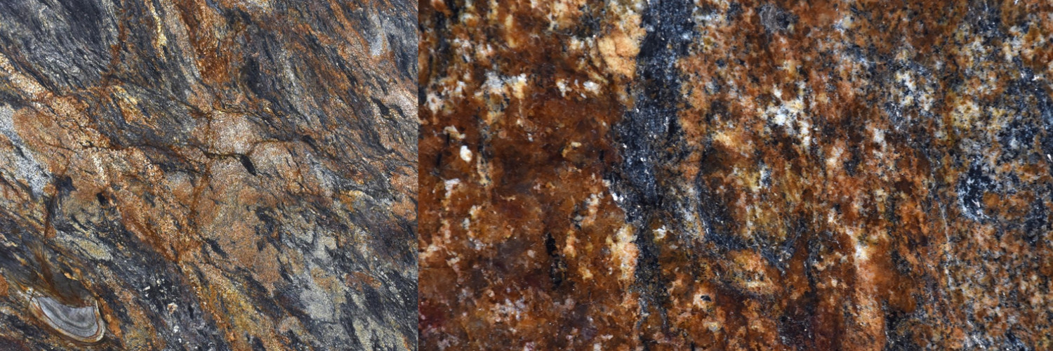 Magma Gold . Granite-Schist - Leathered - 3cm