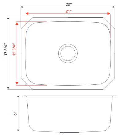 Single Bowl Sink B